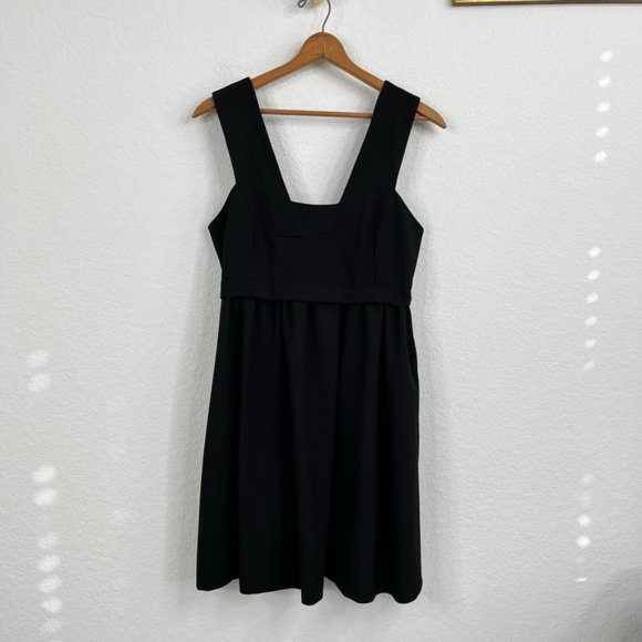 H&M Dresses & Skirts - H&M Collection Black Tie Square Neck Quilted Empire Waist Pleated Dress
